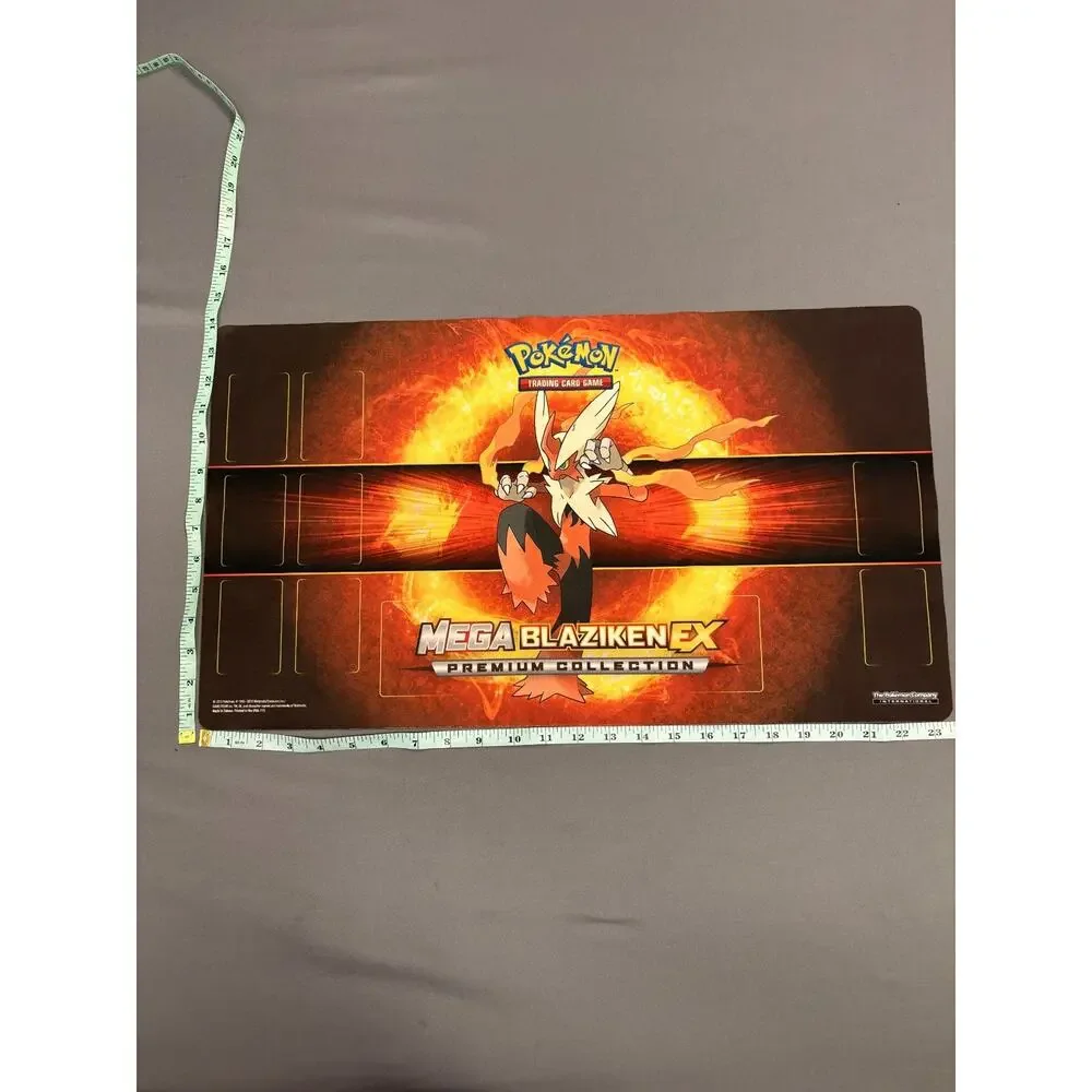 Pokemon Blaziken EX MEGA X UPC Play Mat Rubber Playmat